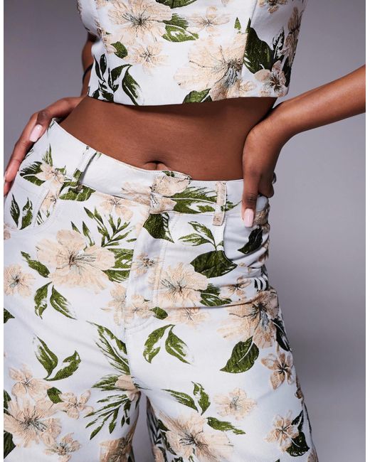 ASOS Multicolor Co-ord Jacquard Barrel Leg Trouser