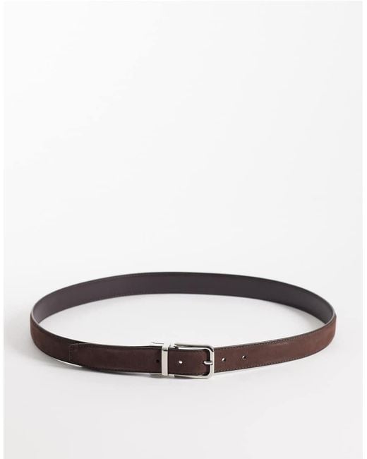 Mango Brown Vintage Look 100% Leather Belt for men