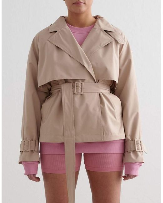 Aim'n Natural Tech Shorter Cropped Trench Jacket