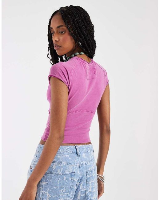 Free People Purple Protagonist Tee