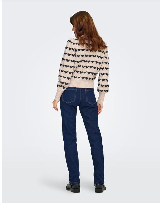 Jdy Blue Knitted Pullover