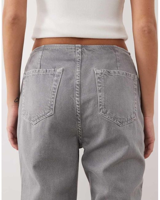ASOS Gray 90s Straight Jeans