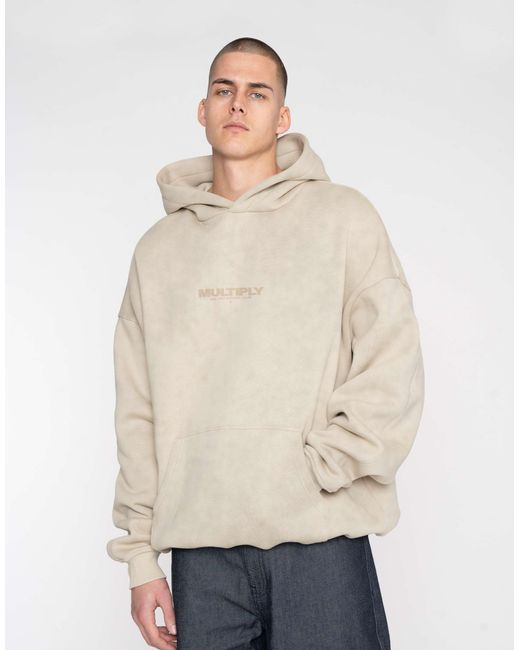 Sweat à capuche oversize et motif au dos - vert spray Multiply Apparel en coloris Natural