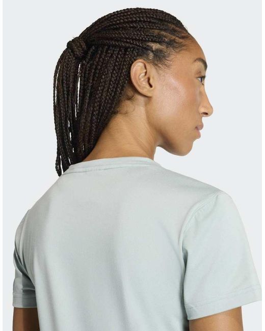 Adidas Originals Blue Workout Essentials V-Neck T-Shirt