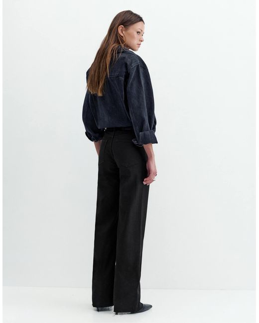 Jean droit ample - chiné Pull&Bear en coloris Blue