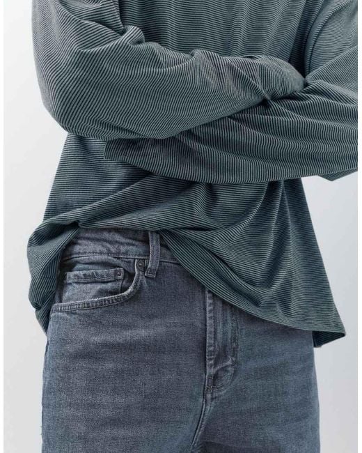 Pull&Bear Blue Slim Fit Jeans for men