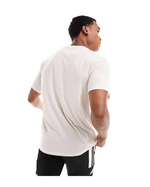 Adidas Originals White Adidas Training Essentials T-shirt for men