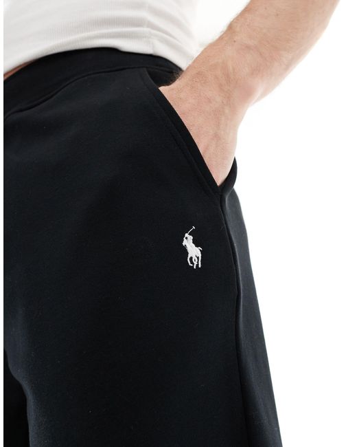 Polo Ralph Lauren – sweat-shorts aus doppelstrick in Black für Herren