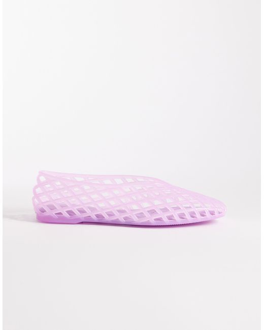 ASOS Purple Luminous Jelly Caged Ballets