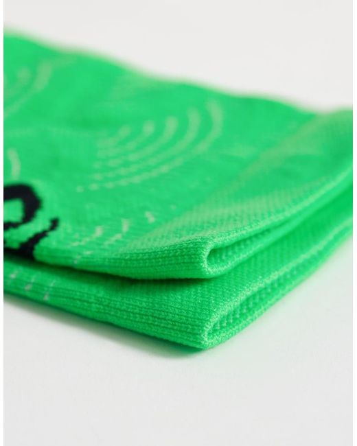 Asics Green Performance Run Crew Socks