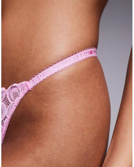 Boux Avenue Pink Heidi Lace Thong