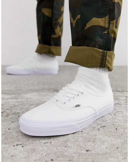 Authentic - sneakers bianche da Uomo di Vans in Bianco | Lyst