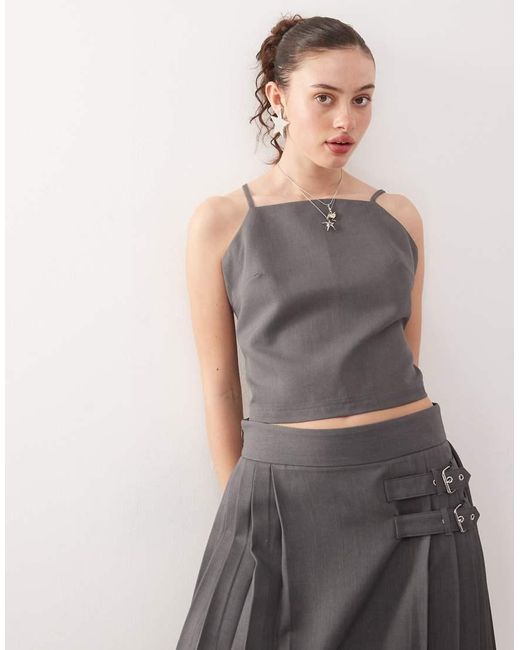 Collusion Gray Tailored Cami Co-ord