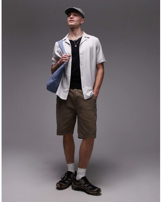 AllSaints – hudson – hemd in Gray für Herren