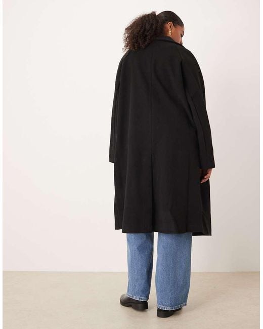 Abrigo Cómodo De Asos Design Curve ASOS de color Black