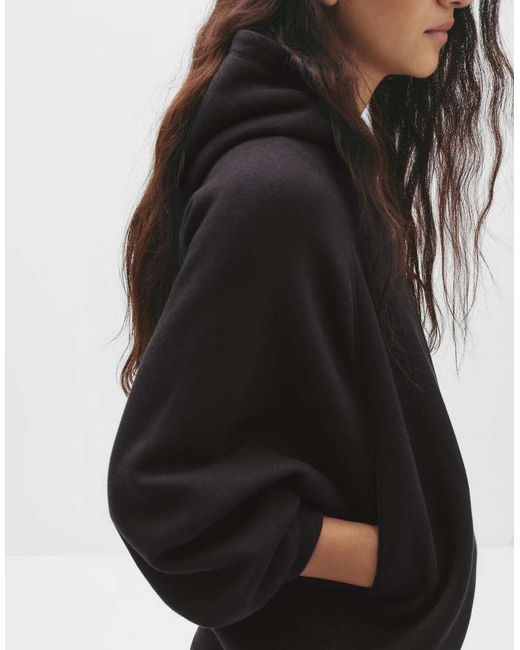 Pull&Bear Black Oversized Hoodie