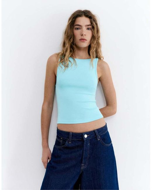 Pull&Bear Set Van 3 Tanktops in het Blue