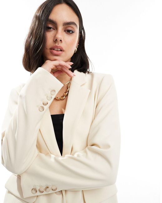 SELECTED White Femme Co-ord Relaxed Fit Blazer