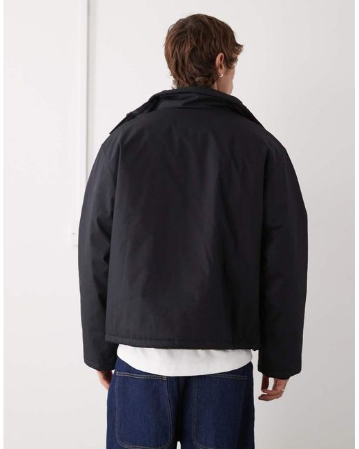 Weekday Black Utility Padded Jacket for men