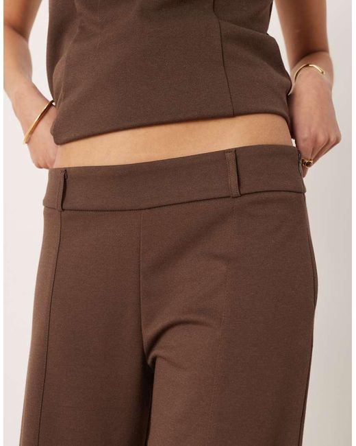 Mango Brown Misuri Pleat Front Tailored Trouser Co-ord