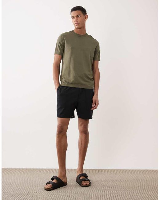 River Island Green Knitted T-shirt for men