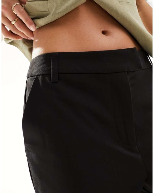 ASOS Black Asos Design Petite Tailored Slim Straight Ankle Length Pants