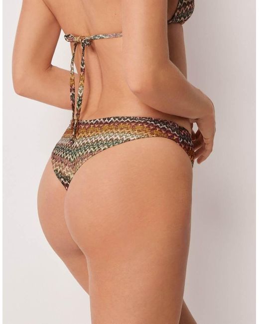 Calzedonia Brown Brazilian Bikini Bottoms Elegant