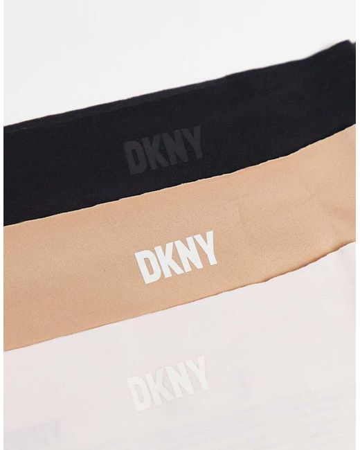 DKNY White Hipster Brief Three Pack