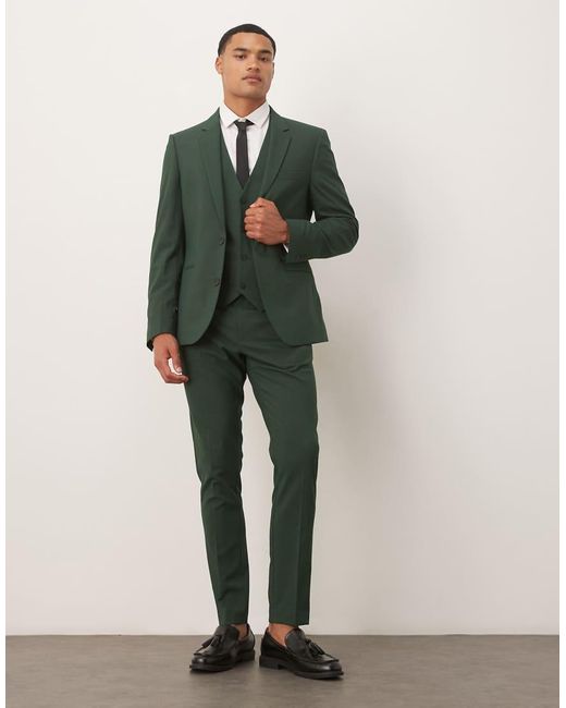 ASOS Green Skinny Suit Jacket for men