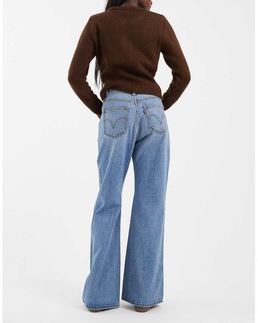 Levi's Blue Cinch Flare Denim Jeans