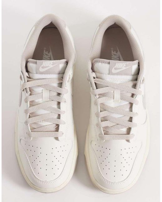 Nike White Dunk Low Retro Trainers for men