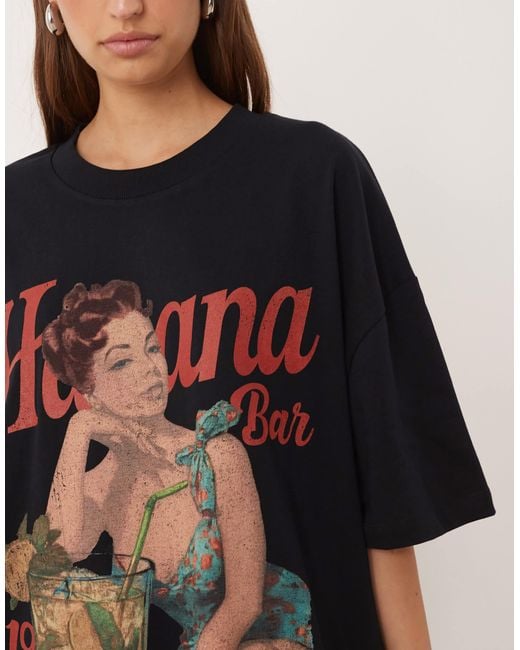 ASOS Black – oversize-t-shirt