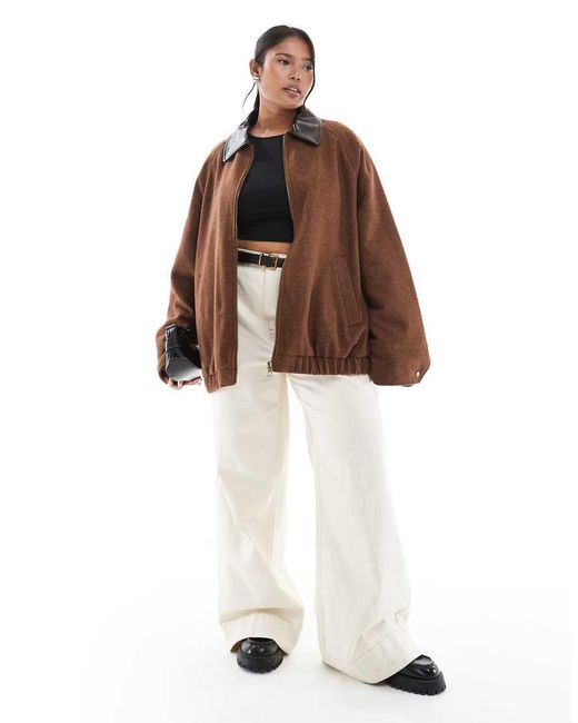 ASOS Asos Design Curve in het Brown