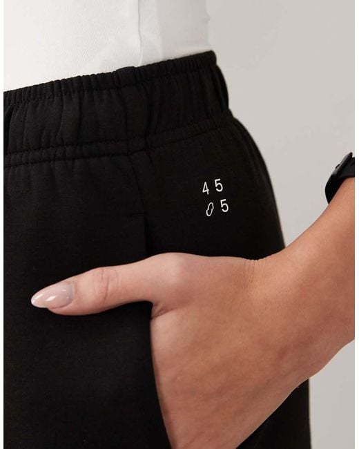 4505 White Performance 3" Sweat Shorts