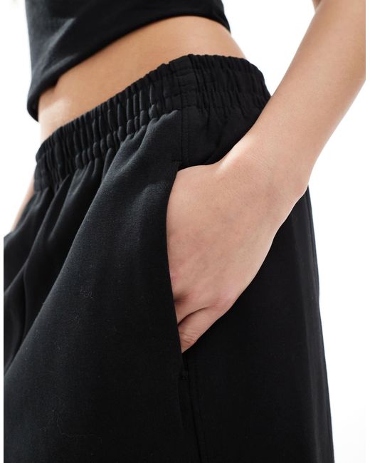 Stradivarius Black – str – barrel-jogginghose