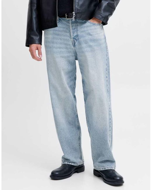 Jack & Jones Blue Baggy Fit Jeans for men