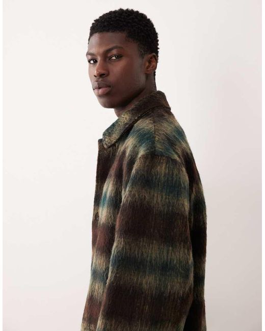 ASOS Black Wool Look Oversized Coat for men