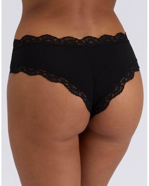 Boux Avenue Pink 3 Pack Tatiana Brazilian Knickers Floral Lace Trim Underwear