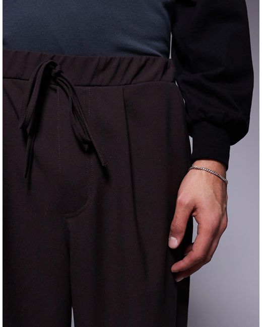 Pantalon ajusté coupe ballon en tissu doux ASOS pour homme en coloris Blue