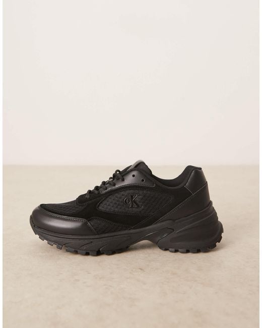 Calvin Klein Black Calvin Klein Tokyo Runner Trainers for men