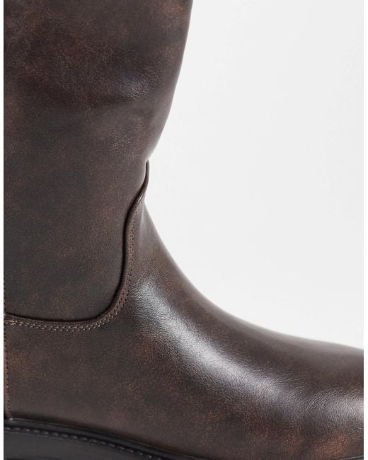 SEQWL Black Mickey Pull On Ankle Boots