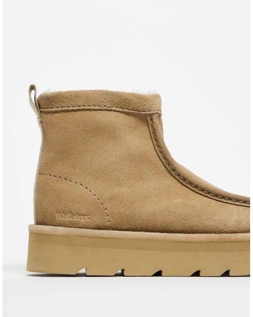 Clarks Natural Meare Rooey Lined Boot