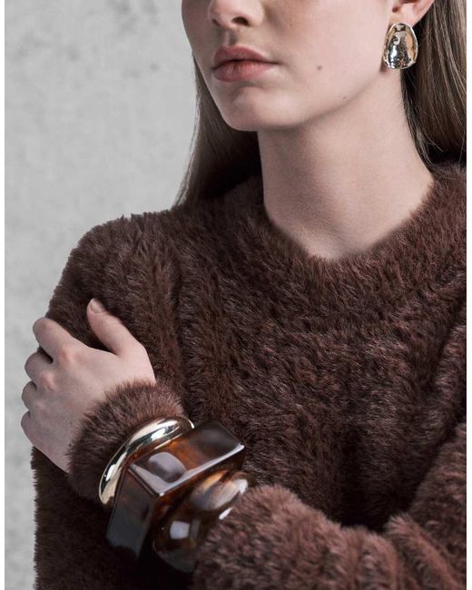 ASOS Brown Fluffy Body Suit