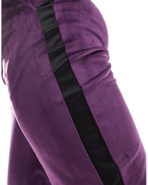 ASOS Purple Skinny Tuxedo Suit Trouser for men
