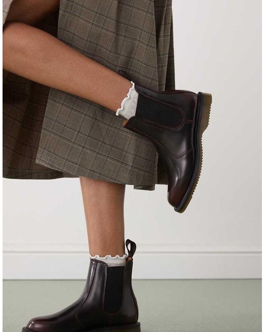 Dr. Martens Red Flora Boots