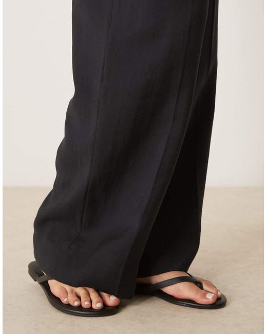 Abercrombie & Fitch Black High Rise Wide Leg Trousers