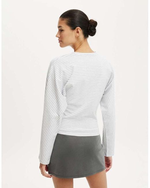 Cotton On Gray Blair Batwing Long Sleeve