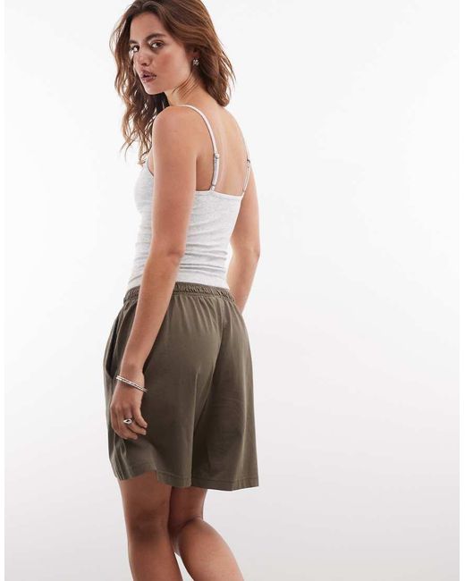 Weekday White Jersey Shorts