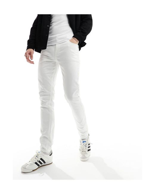 ASOS White Skinny Jeans for men
