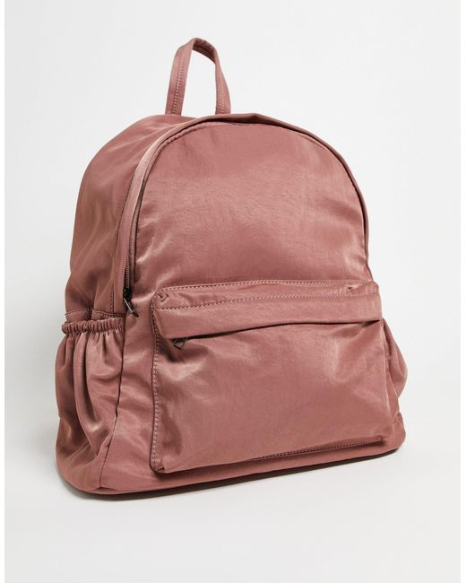 ASOS Backpack With Laptop Compartment in Pink Lyst UK